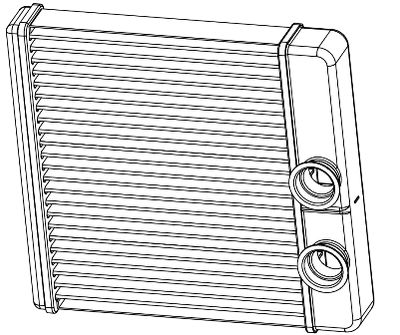 LRh0194 LUZAR Теплообменник, отопление салона