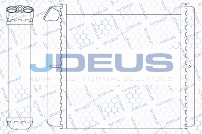220M16 JDEUS Теплообменник, отопление салона