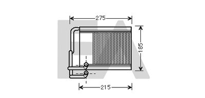 45C28021 EACLIMA Теплообменник, отопление салона