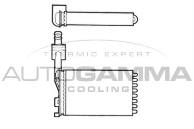 101656 AUTOGAMMA Теплообменник, отопление салона