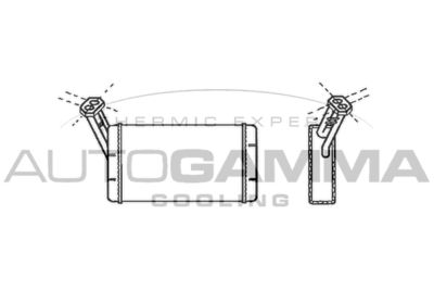 101678 AUTOGAMMA Теплообменник, отопление салона