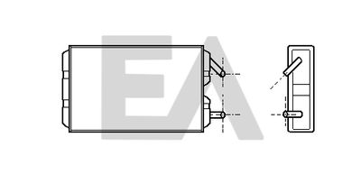 45C78002 EACLIMA Теплообменник, отопление салона