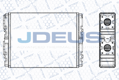 M2190820 JDEUS Теплообменник, отопление салона