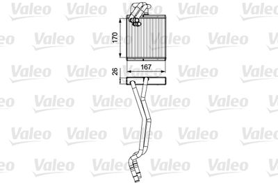 811509 VALEO Теплообменник, отопление салона