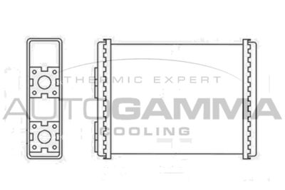 103144 AUTOGAMMA Теплообменник, отопление салона