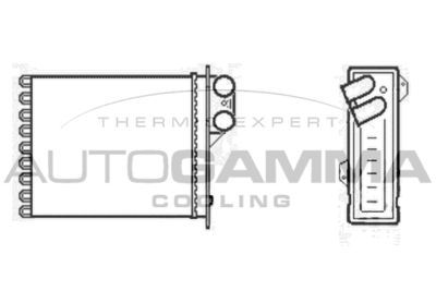 104874 AUTOGAMMA Теплообменник, отопление салона