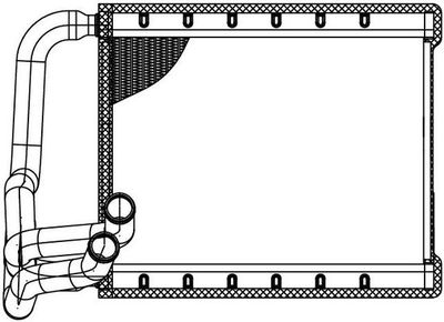 LRh0842 LUZAR Теплообменник, отопление салона