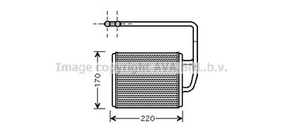 KA6089 AVA QUALITY COOLING Теплообменник, отопление салона