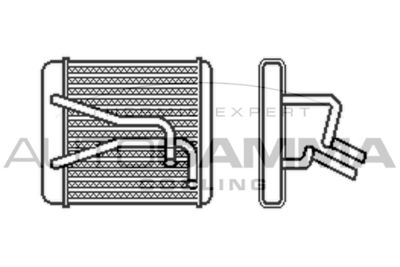 105064 AUTOGAMMA Теплообменник, отопление салона