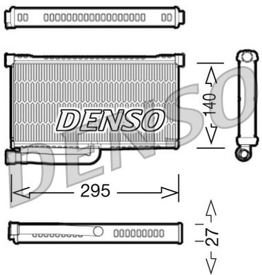 DRR02004 DENSO Теплообменник, отопление салона