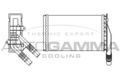 102460 AUTOGAMMA Теплообменник, отопление салона