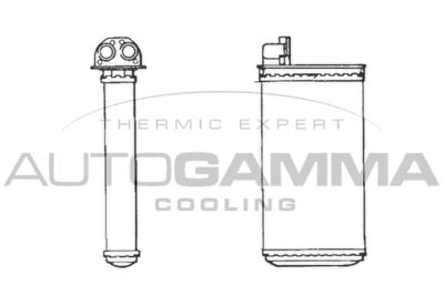 101629 AUTOGAMMA Теплообменник, отопление салона