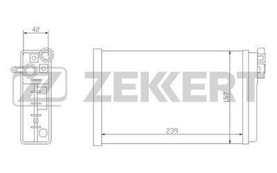 MK5011 ZEKKERT Теплообменник, отопление салона