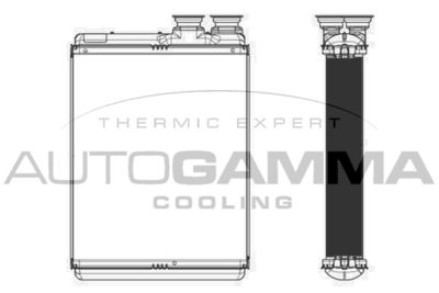 105515 AUTOGAMMA Теплообменник, отопление салона