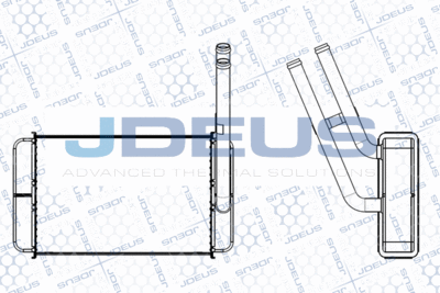M2120780 JDEUS Теплообменник, отопление салона