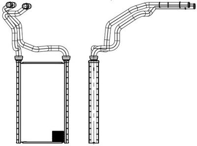 LRh2512 LUZAR Теплообменник, отопление салона