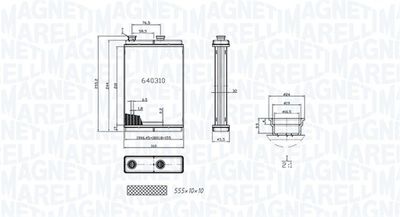 350218065000 MAGNETI MARELLI Теплообменник, отопление салона