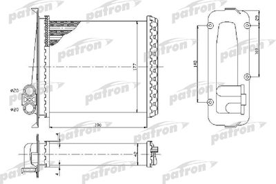 PRS2072 PATRON Теплообменник, отопление салона