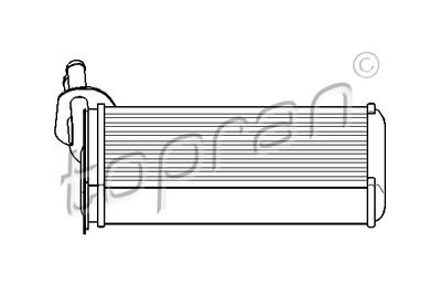 108614 TOPRAN Теплообменник, отопление салона