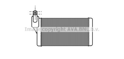 VN6097 AVA QUALITY COOLING Теплообменник, отопление салона