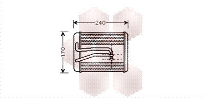 82006119 VAN WEZEL Теплообменник, отопление салона
