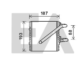45C68001 EACLIMA Теплообменник, отопление салона