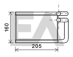 45C36024 EACLIMA Теплообменник, отопление салона