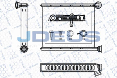 M2210510 JDEUS Теплообменник, отопление салона