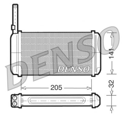 DRR10002 DENSO Теплообменник, отопление салона