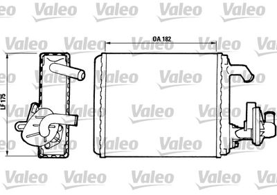 811065 VALEO Теплообменник, отопление салона