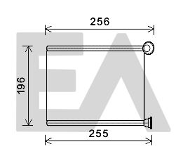 45C55010 EACLIMA Теплообменник, отопление салона