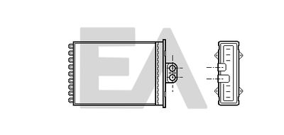 45C54019 EACLIMA Теплообменник, отопление салона