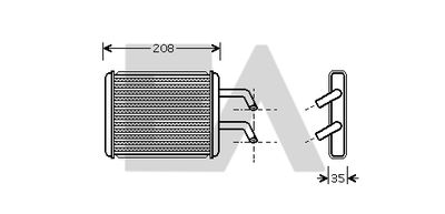 45C36007 EACLIMA Теплообменник, отопление салона