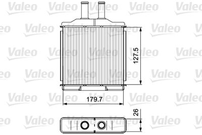 811541 VALEO Теплообменник, отопление салона