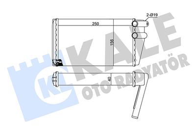 149700 KALE OTO RADYATÖR Теплообменник, отопление салона