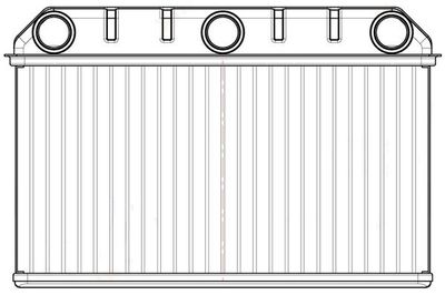 LRh2693 LUZAR Теплообменник, отопление салона