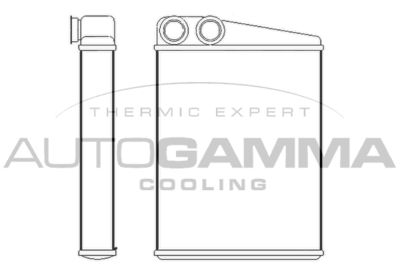 107274 AUTOGAMMA Теплообменник, отопление салона