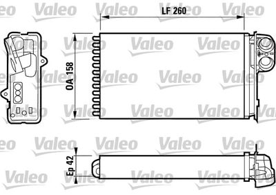 812162 VALEO Теплообменник, отопление салона