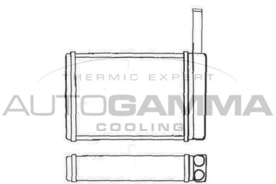 103044 AUTOGAMMA Теплообменник, отопление салона