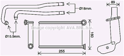 PE6419 AVA QUALITY COOLING Теплообменник, отопление салона