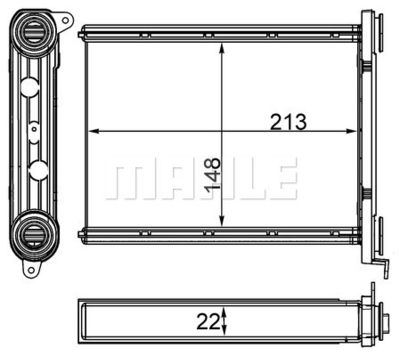 AH259000S MAHLE Теплообменник, отопление салона