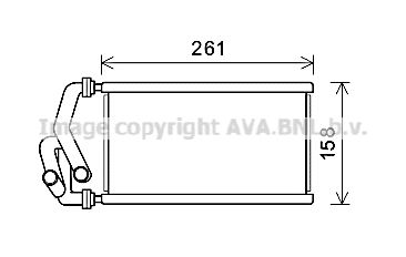 HDA6294 AVA QUALITY COOLING Теплообменник, отопление салона