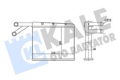 352150 KALE OTO RADYATÖR Теплообменник, отопление салона