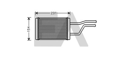 45C71005 EACLIMA Теплообменник, отопление салона