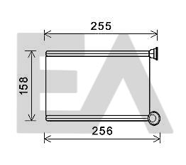 45C60032 EACLIMA Теплообменник, отопление салона