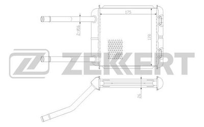 MK5003 ZEKKERT Теплообменник, отопление салона