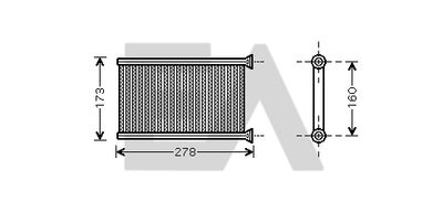 45C07020 EACLIMA Теплообменник, отопление салона