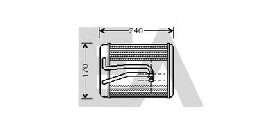 45C28006 EACLIMA Теплообменник, отопление салона