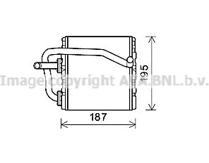 SUA6108 AVA QUALITY COOLING Теплообменник, отопление салона