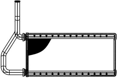 LRh2303 LUZAR Теплообменник, отопление салона